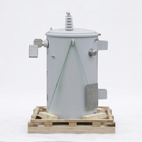 Transformateur monophasé monté sur poteau résistant aux intempéries 150 kVA, transformateur de distribution haute tension 10,5 kV à 480 V pour le Canada