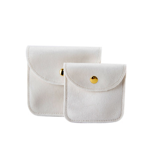 Bolsa de Terciopelo Suave de Alta Calidad para Joyería, Bolsa de Maquillaje Pequeña Personalizada con Logotipo - Product Image 3