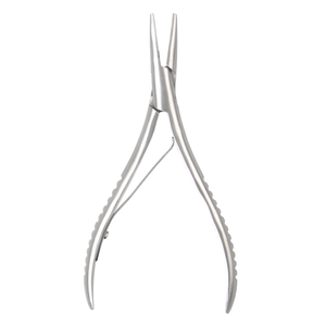 Pince à extensions capillaires multifonctionnelle Obexa à 3 trous pour usage commercial, en acier, pour micro-anneaux, maillons, perles et extensions de cheveux naturels - Product Image 1