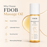 Huile hydratante corporelle naturelle et biologique FDOB OEM pour la réparation des soins de la peau, anti-rides, éclaircissante, anti-vergetures, raffermissante, élimination des cicatrices