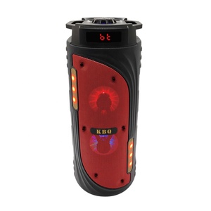 Karaoke portátil Altavoz Bluetooth profesional con pantalla de tubo digital Radio de música baja para fiesta en casa KTV - Product Image 4