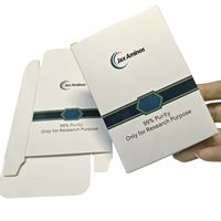 Boîte d'emballage personnalisée en carton blanc pour petites séries de vernis à ongles, huiles, cosmétiques et produits de santé
