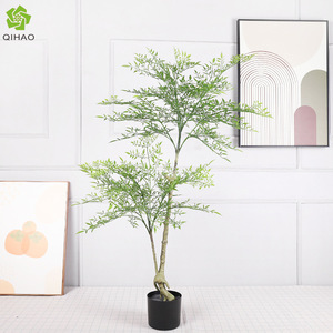 Artificial Nandina Domestica <b>Tree</b> <b>Plastic</b> Potted Plant High Simulation Home Decor - Product Image 3