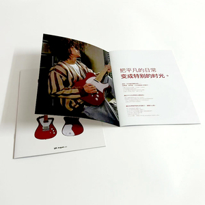 Thấp moq chất lượng tùy chỉnh màu sắc đẹp A3 A4 Kích thước yên khâu artpaper 16P Danh mục tập sách in Brochure - Product Image 1