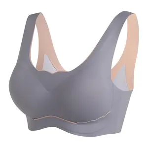 Gran oferta de verano 2024, sujetador push up de yoga con tirantes cruzados sólidos para deporte de fitness para mujer