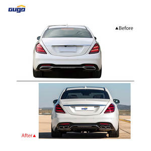Kit carrosserie GUGO W222 pour <span class=keywords><strong>Mercedes</strong></span> Benz Classe <span class=keywords><strong>S</strong></span> W222 2018-2020, kit carrosserie Maybach, pare-chocs avant et arrière, mise à niveau vers le modèle S63 2018, pièces de rechange - Product Image 3