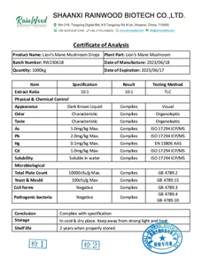 Gotas de mezcla OEM Extracto de Melena De León orgánico Gota de melena de León - Product Image 4