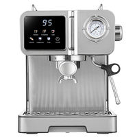 Anbolife - Cafetera Espresso Semiautomática de 20 Bares, 1350 W, Termobloque, Pantalla Táctil, Manómetro, Vaporizador, Tanque de 1.6 L, OEM
