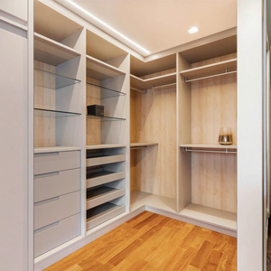 Cabina <span class=keywords><strong>armadio</strong></span> <span class=keywords><strong>e</strong></span> <span class=keywords><strong>armadio</strong></span> con grande capacità regolabile a forma di L per la camera degli ospiti della camera da letto principale - Product Image 1