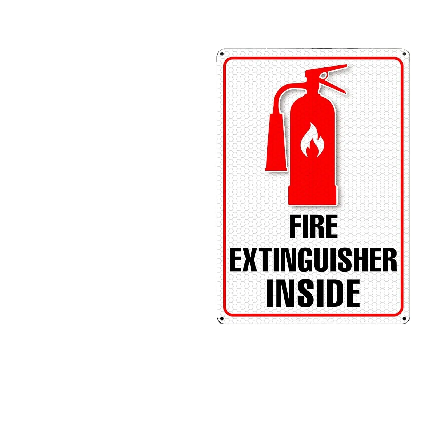 消火器サイン、防火サイン、反射、錆びない、オフィス、レストラン、ホテルの安全設置屋内および屋外での使用