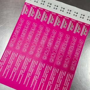 สายรัดข้อมือกระดาษกันน้ำแบบกำหนดเองสำหรับผู้ผลิต พร้อมโลโก้แบบกำหนดเอง คิวอาร์โค้ด เป็นมิตรกับสิ่งแวดล้อม พิมพ์ดิจิทัลเพื่อการส่งเสริมการขาย - Product Image 3