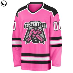 BETHERIVAL Vente flash Maillot de hockey sur glace personnalisé avec broderie appliquée 100% polyester - Product Image 4