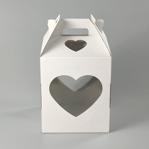 <b>Cake</b> <b>Box</b> Baking <b>Christmas</b> Rectangle Eco Friendly 10x10 Carrier Bags Heart Chinese <b>Cake</b> <b>Box</b> - Product Image 2