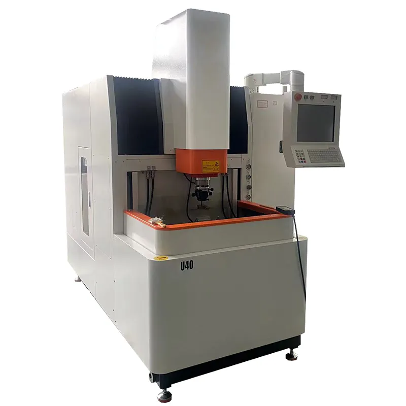 CNC Mirror Discharge Die Sinker EDM Machine U40 edm spark erosion CNC edm molybdenum wire cnc control A3-50