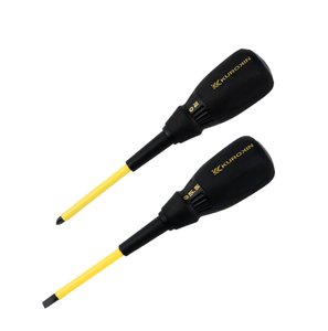 Tournevis ergonomique professionnel de qualité bricolage, hautement isolé, finition nickel, pointe magnétique cruciforme, tournevis pour électricien - Product Image 1