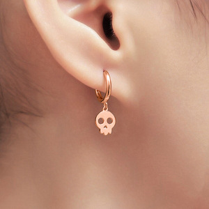 Orecchini pendenti a forma di teschio di Halloween per donna, stile punk, gioielli alla moda per feste, idea regalo - Product Image 3