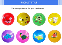 Ballons gonflables en plastique en promotion, 9 pouces, avec différents motifs pour le jeu sur la plage