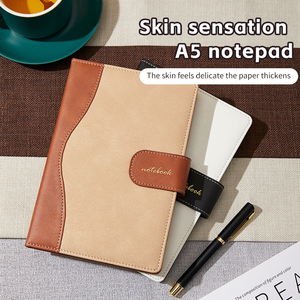 Bán buôn A5 tùy chỉnh trang bìa cứng Tạp Chí máy tính xách tay in phong cách lea-ràng buộc đại học viết máy tính xách tay xoắn ốc khóa - Product Image 2