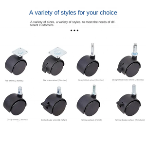 Moderne 2 Zoll Nylon <span class=keywords><strong>Caster</strong></span> Wheel Roller Blade Bürostuhl Ersatz möbel Räder für Wohnzimmer & Hotel - Product Image 5