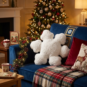 Coussins décoratifs <span class=keywords><strong>de</strong></span> Noël <span class=keywords><strong>en</strong></span> <span class=keywords><strong>forme</strong></span> <span class=keywords><strong>de</strong></span> flocon <span class=keywords><strong>de</strong></span> neige <span class=keywords><strong>blanc</strong></span> <span class=keywords><strong>de</strong></span> haute qualité, coussins décoratifs pour la décoration <span class=keywords><strong>de</strong></span> la maison - Product Image 2