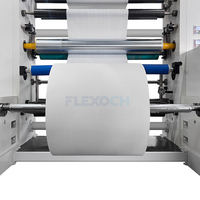 Machine d'impression flexographique CI 8 couleurs haute vitesse à tambour central pour films d'emballage plastique souples