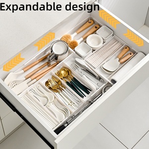 Mở Rộng Bạc Ngăn Kéo Tổ Chức Dao Kéo Tổ Chức Nhỏ Đồ Dùng Cho Nhà Bếp Ngăn Kéo Có Thể Điều Chỉnh Lưu Trữ Divider - Product Image 3