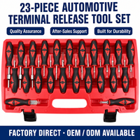 Kit d'outils de dépose de faisceau de câblage audio automobile 23 pièces en acier au carbone, extracteur de broches et outil de dégagement de bornes pour réparation automobile