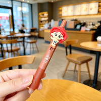 Bolígrafo de Gel Borrable con Diseño de Personajes de Toy Story en 3D, 0.5 mm, Retráctil, Decorativo, para Estudiantes, Material de Escritura