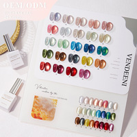 Zhihe 9D Cat Eye Designer DIY 15ml Gel de vernis à ongles LED 24 couleurs Super brillant Poudre magnétique Blanchissant Cristal Pierre Verre