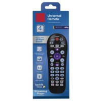 Vente en gros de télécommande universelle à 4 appareils Matériau ABS Télécommande intelligente Lecteur de streaming Code roulant Compatibilité d'apprentissage fixe