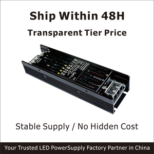 Transformateur <span class=keywords><strong>LED</strong></span> 24V 60W HRGS Triac Dimmable 0-10V avec réduction de tension de 70% 220V, refroidissement naturel en aluminium, sans scintillement, garantie 3 ans - Product Image 4