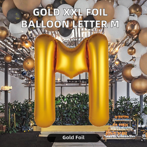 Ballon en aluminium XXL en forme <span class=keywords><strong>de</strong></span> lettre M doré, gonflable à l'hélium ou à l'air, idéal pour les anniversaires, mariages, célébrations et fêtes - Vente en gros Shunjiang - Product Image 2
