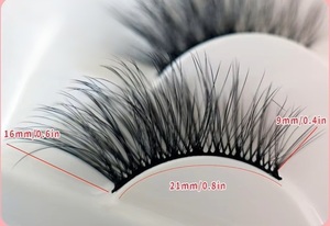 Haute Qualité 5D Moelleux Pleine Bande <span class=keywords><strong>Cils</strong></span> Personnalisé En Gros Cat Eye Queue <span class=keywords><strong>Extension</strong></span> Épais Curling Plat Demi <span class=keywords><strong>Cils</strong></span> - Product Image 3