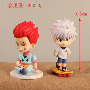6 styles de figurines d'anime Hunter X Hunter : Gon, Killua, <span class=keywords><strong>Leorio</strong></span>, Kurapika, Hisoka, Chrollo, ornements de poupées - Product Image 2