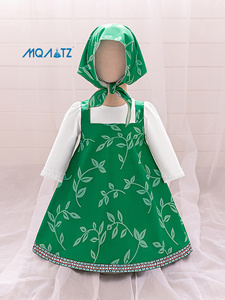 Disfraz de Cosplay de la Historia de Masha, Vestido de Manga Corta Rojo Rosa para Niñas, Estilo Masha - Product Image 3