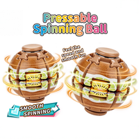Balle Fidget Spinner à Pression, Jouet Anti-Stress et Anti-Anxiété, Spinner de Bureau pour Enfants et Adultes avec Motifs Fruités
