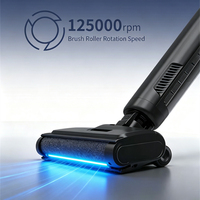 180 °   Serpillère sans fil plate pour nettoyage humide et sec, double réservoir d'eau séparé, batterie 2600 mAh, faible bruit, nettoyeur de sol pour usage domestique et hôtelier