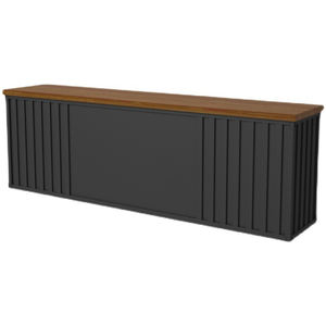 Mostrador de recepción de barra de madera moderno personalizado para hoteles, cafeterías, clubes nocturnos, bodas, gimnasio, edificios de oficina, Mostrador de barra comercial - Product Image 1