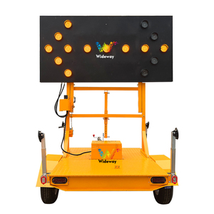 Di động năng lượng mặt trời-Powered gấp dấu hiệu giao thông Trailer với <span class=keywords><strong>LED</strong></span> nhấp nháy mũi tên <span class=keywords><strong>Board</strong></span> cho sử dụng ngoài trời - Product Image 1