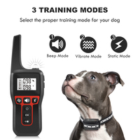 Hundetrainingshalsband mit Fernbedienung, Verhaltenskorrektur, Piepton, Vibration, Statische Stimulation, 1000m Reichweite, LCD-Display, IPX7 Wasserdicht
