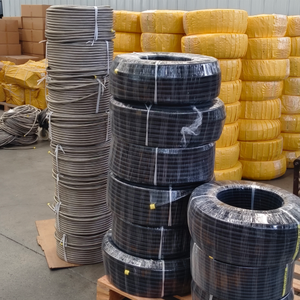 أنبوب خرطوم مرن ، أن٦ & quot; AN8 & quot; AN10 أسود نايلون أحمر أزرق مزين بخط وقود PTFE مجدول - Product Image 6