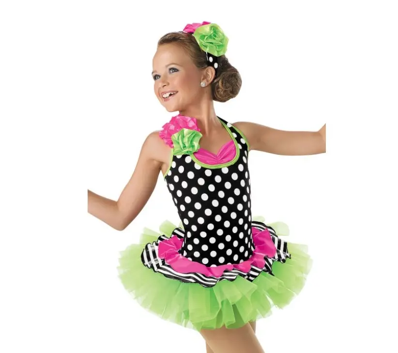 ชุดเดรสบัลเลต์ของเด็กผู้หญิง,เดรสเต้นรำเลื่อมไม่มีแขนชุดกระโปรงตูตูสำหรับการแสดง Leotard ชุดเต้นรำงานปาร์ตี้ของเด็กๆ