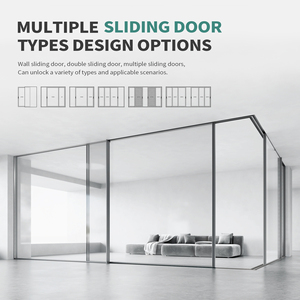 Sungye as2047 tùy chỉnh biệt thự nhà dự án cửa trượt bão bằng chứng đen khung nhôm cửa trượt cửa ra vào phía trước cửa kính - Product Image 3