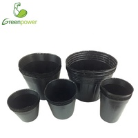Pots en plastique fins de 13 cm pour la germination des semis