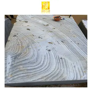 Hot Sales Chinese Ancient Grey Wood Marble Stone Block