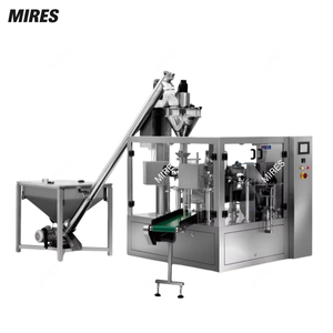 Máquina empaquetadora de llenado de bolsas prefabricadas para polvo Control PLC para cacao en polvo Leche en polvo Café Condimento Línea de producción de alimentos - Product Image 2