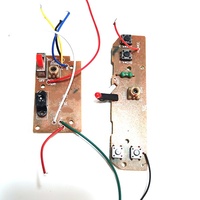 Placa de Circuito Impreso para Control Remoto de Automóvil de 4 Canales, Ensamblaje de PCB TX y RX, Placa de Circuito Electrónico para Automóvil de Juguete RC de 6 Canales, Chip IC, Placa Base con LED