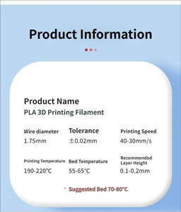 <b>PLA</b> Plus 2.0 3D Printer Filament 1.75mm 1kg Biodegradable Non Toxic User Friendly - Product Image 6