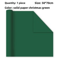 Papier d'emballage de Noël double face rouge et vert recyclable, carton, grands cadeaux d'anniversaire, emballage de jouets, bricolage, artisanat fait main