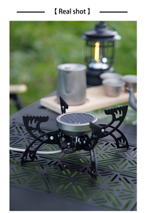 Réchaud à gaz portable KZ01, coupe-vent, pliable, brûleur au butane, mini réchaud d'extérieur pour les voyages, la randonnée et la survie - Product Image 5